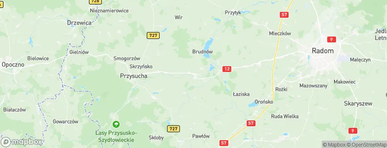 Wieniawa, Poland Map