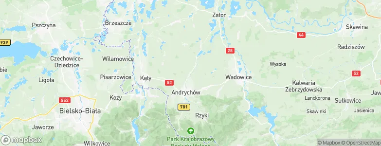 Wieprz, Poland Map