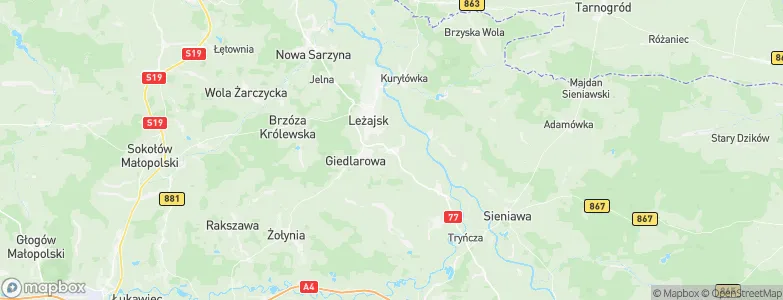 Wierzawice, Poland Map