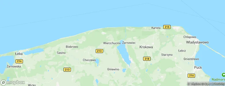 Wierzchucino, Poland Map