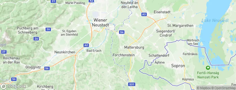 Wiesen, Austria Map