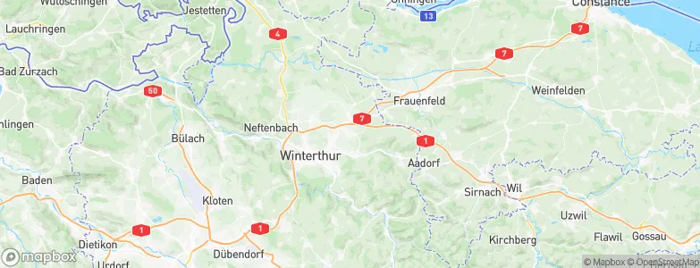 Wiesendangen / Wiesendangen (Dorf), Switzerland Map