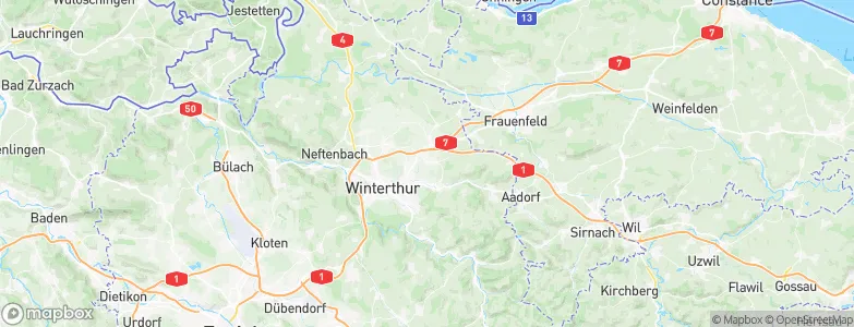 Wiesendangen / Wiesengrund, Switzerland Map