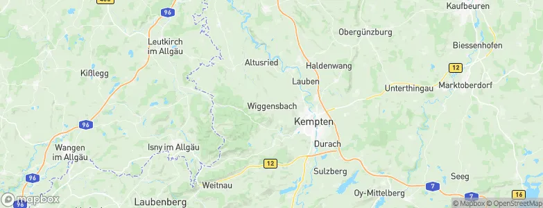 Wiggensbach, Germany Map