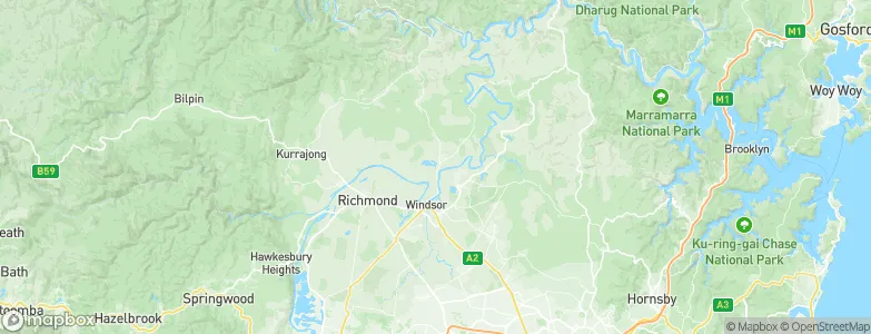 Wilberforce, Australia Map