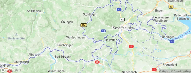 Wilchingen, Switzerland Map