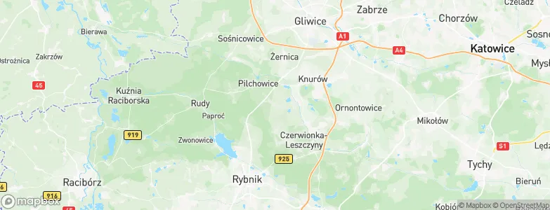 Wilcza, Poland Map