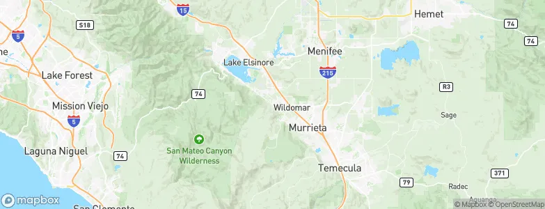 Wildomar, United States Map