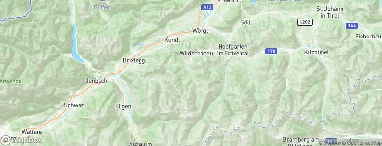 Wildschönau, Austria Map