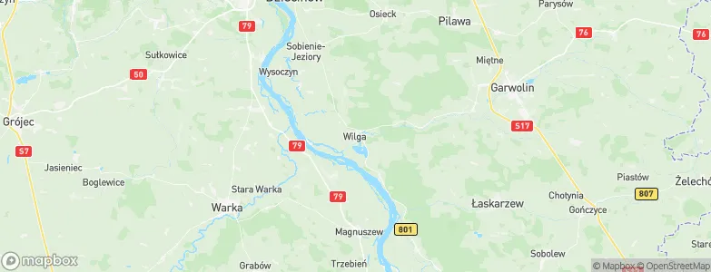 Wilga, Poland Map