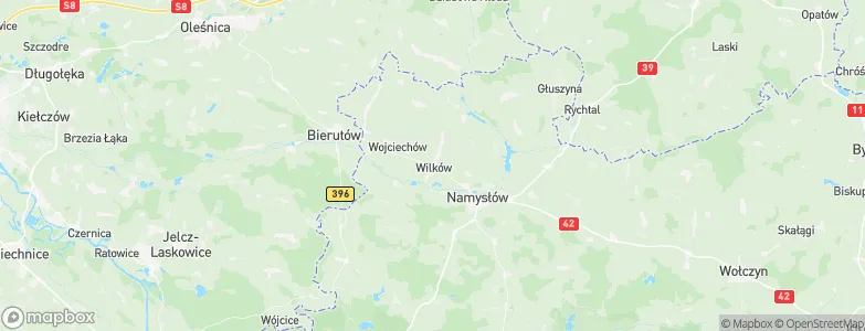 Wilków, Poland Map