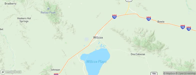 Willcox, United States Map