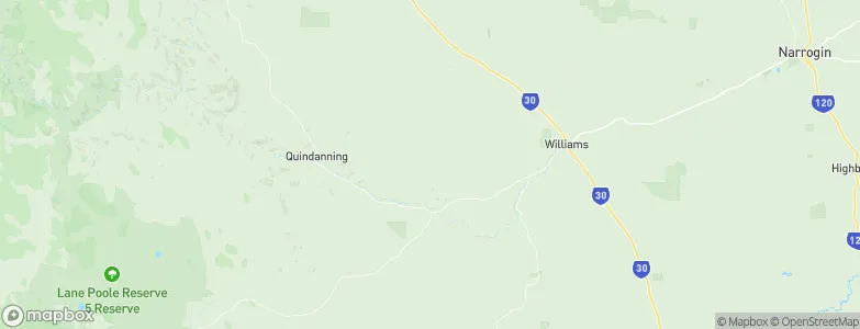 Williams, Australia Map