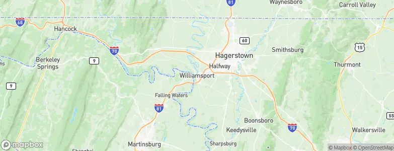 Williamsport, United States Map