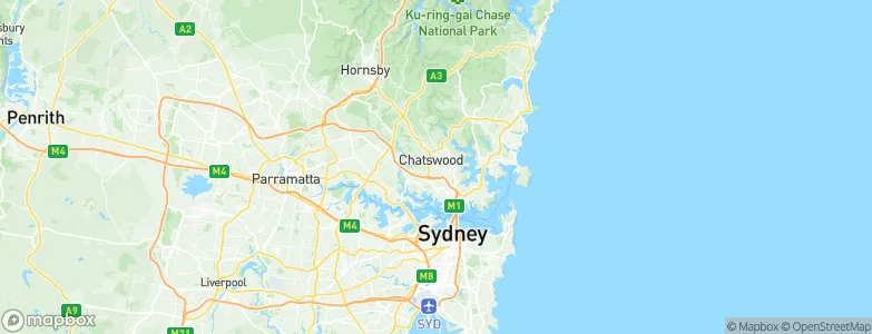 Willoughby, Australia Map