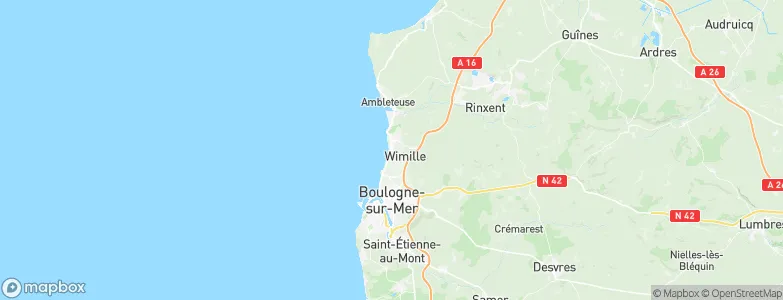 Wimereux, France Map