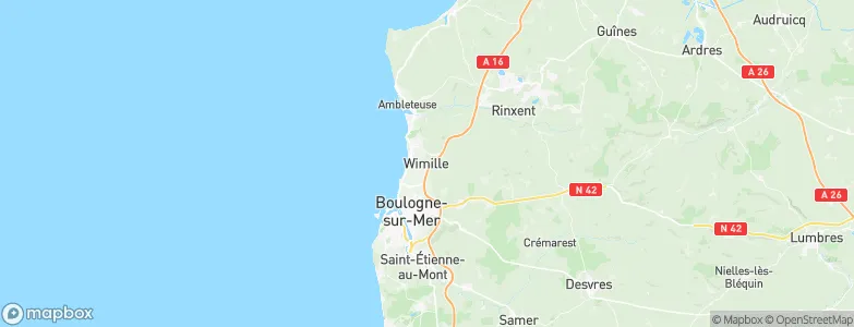 Wimille, France Map