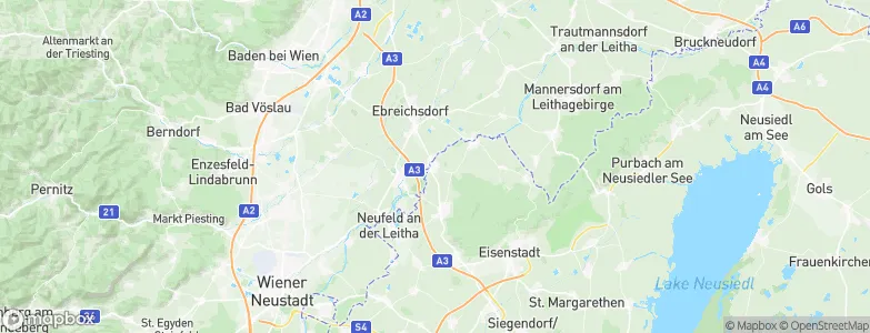 Wimpassing an der Leitha, Austria Map