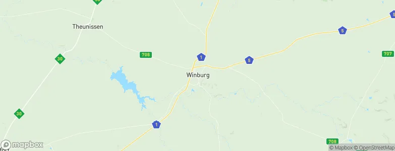 Winburg, South Africa Map