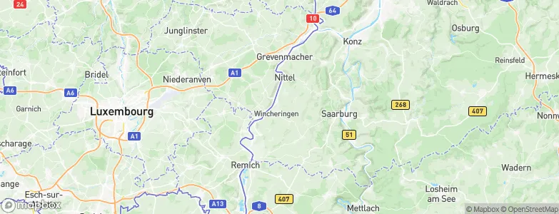 Wincheringen, Germany Map