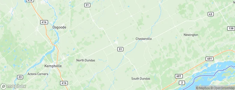 Winchester, Canada Map