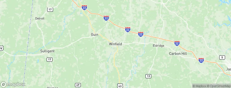 Winfield, United States Map