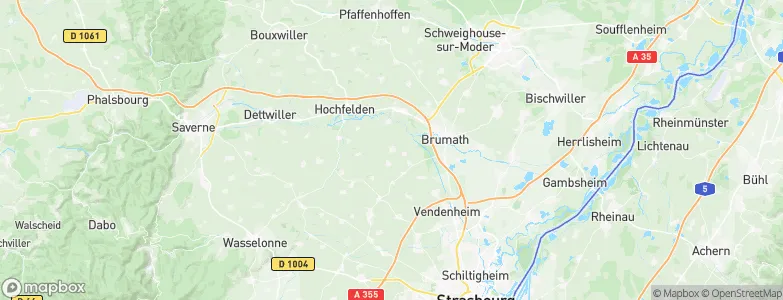 Wingersheim, France Map