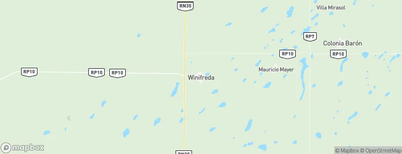 Winifreda, Argentina Map