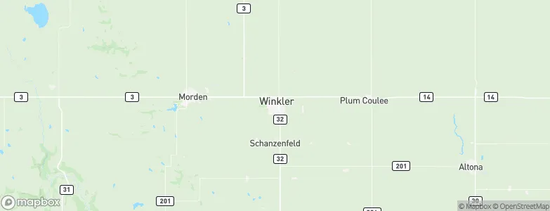 Winkler, Canada Map