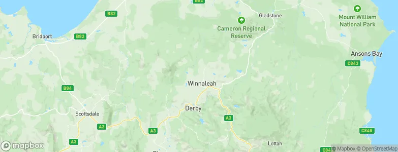 Winnaleah, Australia Map