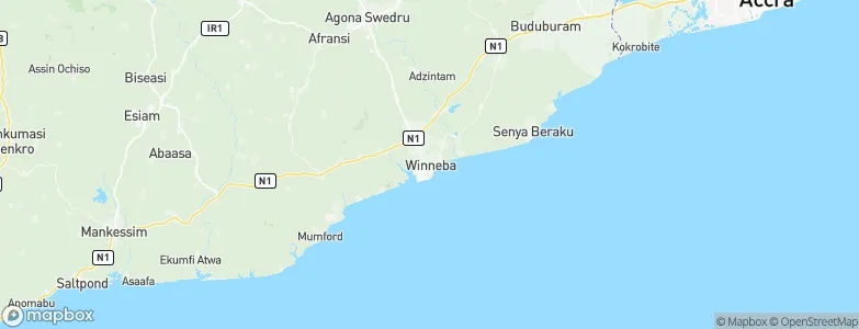 Winneba, Ghana Map