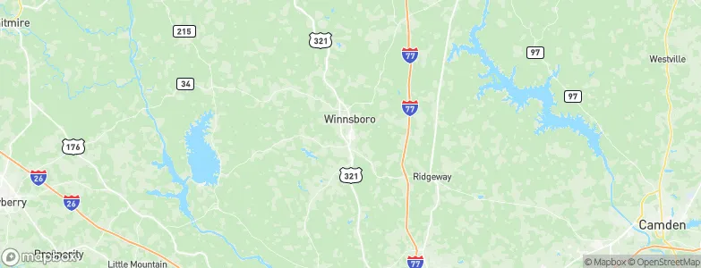 Winnsboro Mills, United States Map