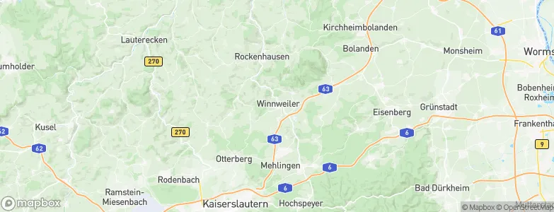 Winnweiler, Germany Map