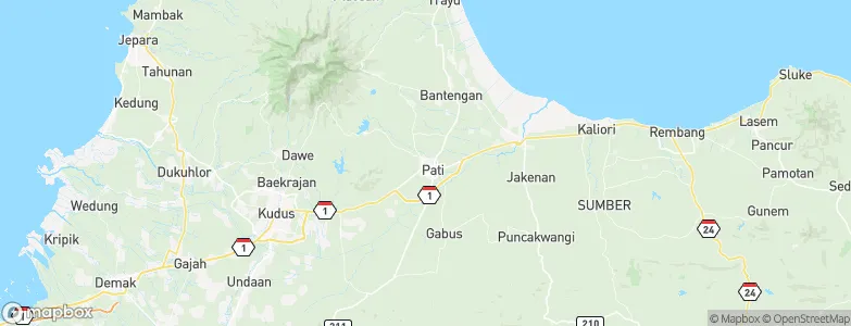 Winong, Indonesia Map