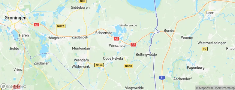 Winschoten, Netherlands Map