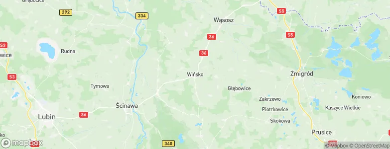 Wińsko, Poland Map