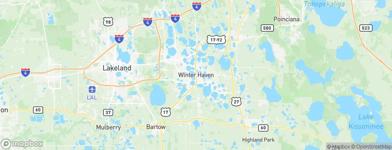 Winter Haven, United States Map