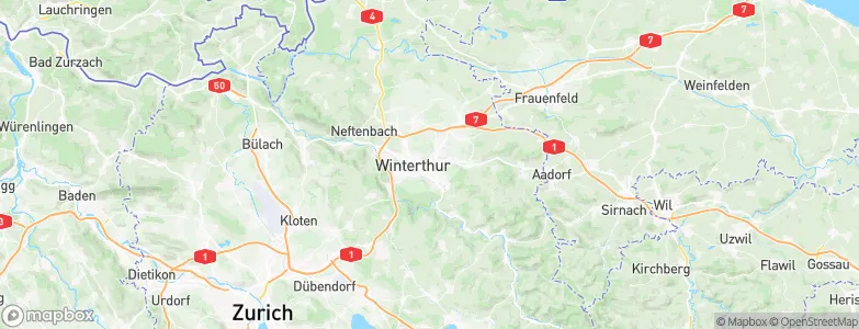 Winterthur, Switzerland Map