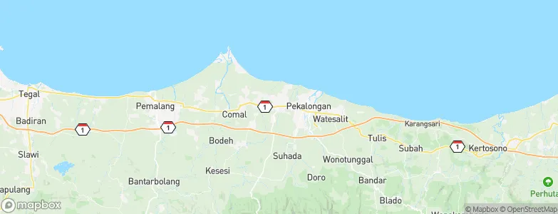 Wiradesa, Indonesia Map