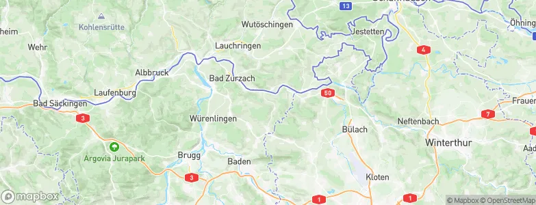 Wislikofen, Switzerland Map