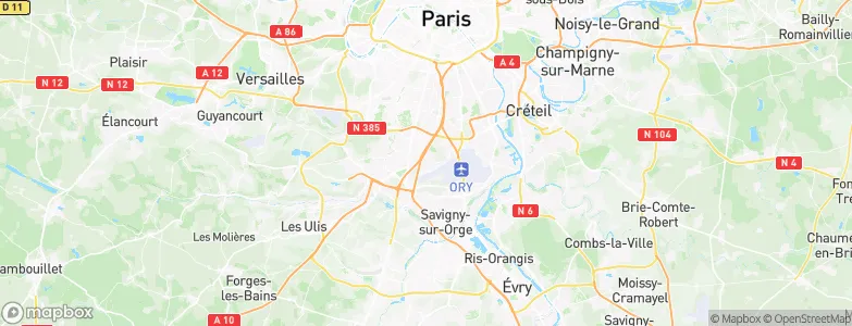 Wissous, France Map