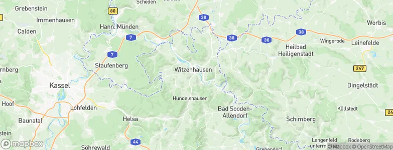Witzenhausen, Germany Map