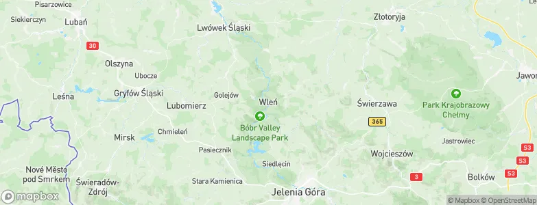 Wleń, Poland Map