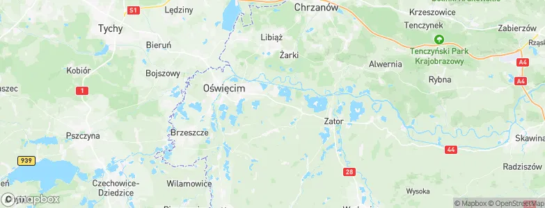 Włosienica, Poland Map