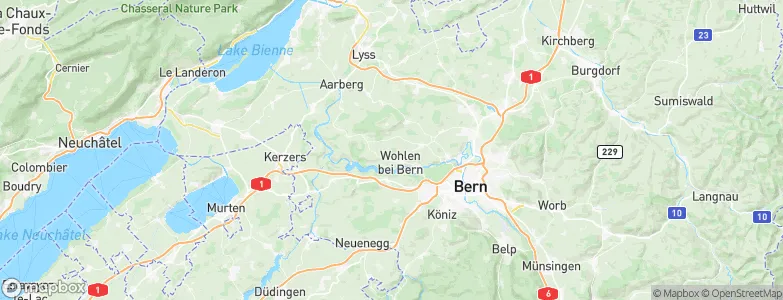 Wohlen bei Bern, Switzerland Map
