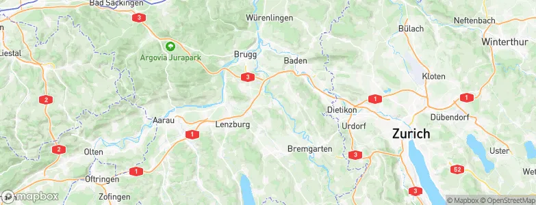 Wohlenschwil, Switzerland Map