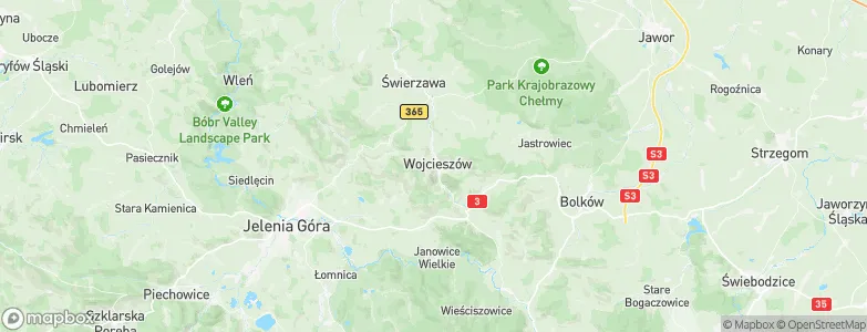 Wojcieszów Górny, Poland Map