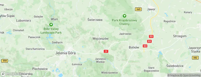 Wojcieszów, Poland Map