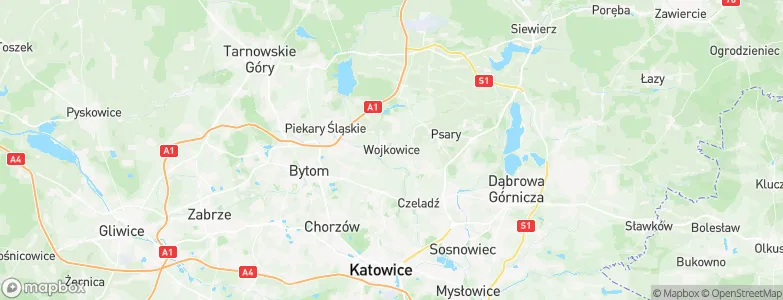Wojkowice, Poland Map