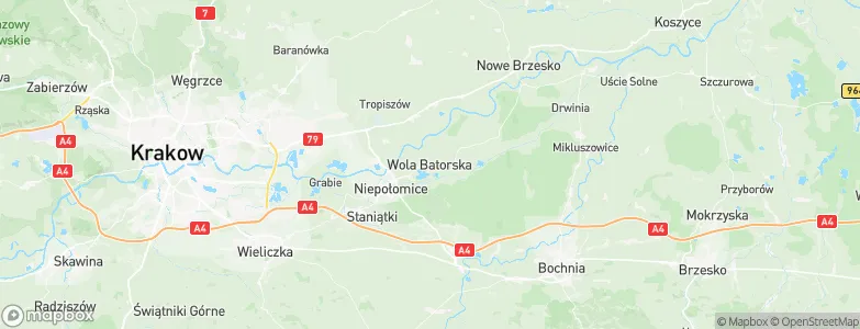 Wola Batorska, Poland Map